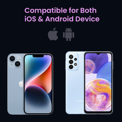 E GATE 102B Powerbank | 10000mAh | 22.5W Fast Charging | QC + PD | Dual Input Port : Type C & Micro USB | Triple Output Port : 2X USB & Type C | LED Indicator| for All iPhone & Android (Lavender)