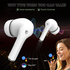E Gate C9 TWS Earbuds, 33H Playtime, Dual Mics, Touch Controls, BT 5.0, 13mm Bass Driver, Voice Assistant, Water Resistant (Black)