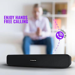E GATE C201 | 16W Bluetooth Sound bar Speaker, Dual Drivers + Dual Passive Radiators for Extra bass, Upto 12 Hr Playback, Call Function, Bluetooth 5.3, Aux, mSD, USB, FM & TWS (Grey) - eGate Soundbar