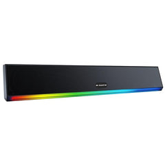 E GATE C222 | 24W Soundbar Bluetooth Speaker, Dual Drivers + Dual Passive Radiators for 2X Bass, Ambient RGB Light, Upto 24 Hrs Backup, Call Function, TWS, AUX, USB, mSD and FM - eGate Sound bar
