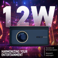 EGate FireFlix 9X Dual OS (Android+Free FTS) 100% Dust Free Projector | 1000 ISO Lumens & 2100 FC, Native 1080p Projector & 4k Ultra HDR, 2HDMI with ARC, Bluetooth-Wifi6, 2GB+32GB