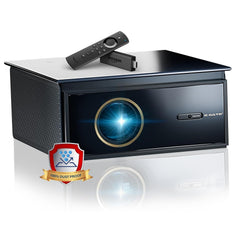 EGate FireFlix 9X Dual OS (Android+Free FTS) 100% Dust Free Projector | 1000 ISO Lumens & 2100 FC, Native 1080p Projector & 4k Ultra HDR, 2HDMI with ARC, Bluetooth-Wifi6, 2GB+32GB