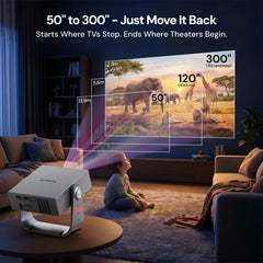 E Gate S9 Pro 100% धूल प्रूफ़ ऑटोमैटिक एंड्रॉयड प्रोजेक्टर, 15500 लुमेन, FHD 1080p नेटिव और 4K HDR, ऑटो (कीस्टोन+फोकस+ऑब्स्टैकल+टिल्ट), 2GB-32GB, HDMI-ARC, WiFi 6, ब्लूटूथ