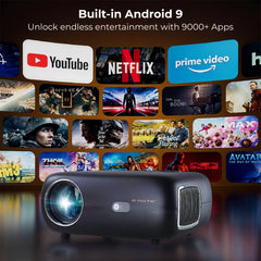 ই গেট কে৯ প্রো-ম্যাক্স (আপগ্রেডেড) অটোমেটিক প্রজেক্টর, ১৩৫০০ লুমেন এবং ৭৫০এফসি | ফুল এইচডি ১০৮০পি নেটিভ | অটো ফোকাস + অটো কিস্টোন | ৫৩৪ সেমি ম্যাক্স স্ক্রিন | এইচডিএমআই, ডুয়াল ওয়াইফাই এবং বিটি | অ্যান্ড্রয়েড, নেটফ্লিক্স, প্রাইম
