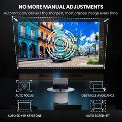 E Gate S9 Pro ১০০% ডাস্ট প্রুফ অটোমেটিক অ্যান্ড্রয়েড প্রজেক্টর, ১৫৫০০ LUMENS, FHD ১০৮০p নেটিভ এবং ৪K HDR, অটো (Keystone+Focus+Obstacle+Tilt), ২GB-৩২GB, HDMI-ARC, WiFi 6, ব্লুটুথ