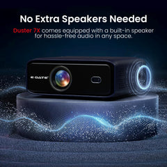 E Gate S9 Pro ১০০% ডাস্ট প্রুফ অটোমেটিক অ্যান্ড্রয়েড প্রজেক্টর, ১৫৫০০ LUMENS, FHD ১০৮০p নেটিভ এবং ৪K HDR, অটো (Keystone+Focus+Obstacle+Tilt), ২GB-৩২GB, HDMI-ARC, WiFi 6, ব্লুটুথ