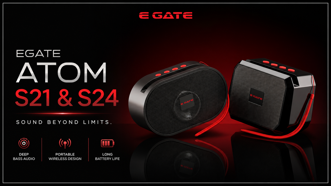 EGATE Expands Its Audio Lineup with the New Atom S21 and Atom S24 Bluetooth Speakers