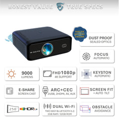 E Gate S9 Pro 100% Dust Proof Automatic Projector