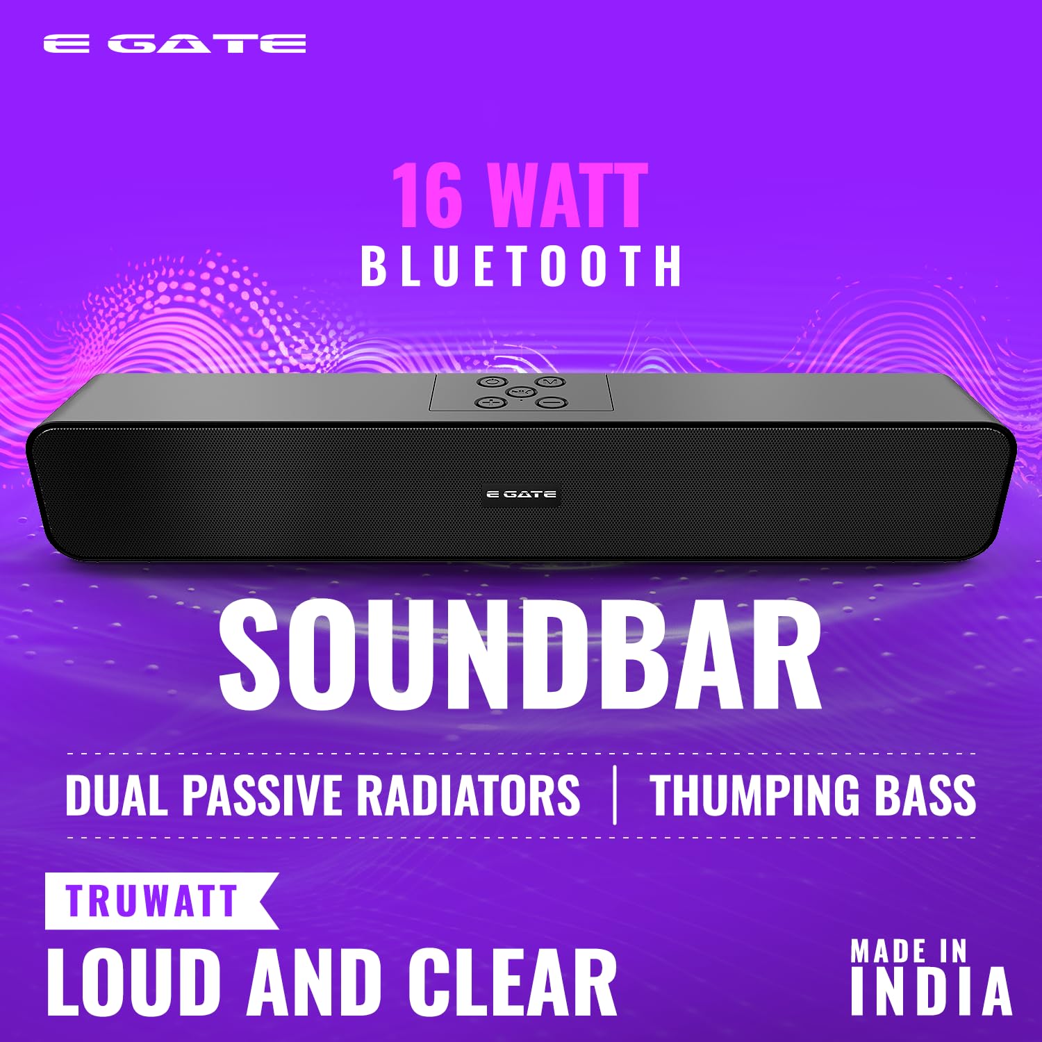 E GATE 201 | 16W Bluetooth Sound bar Speaker