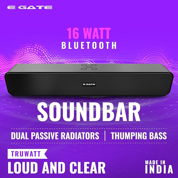 E GATE 201 | 16 W Bluetooth Soundbar,