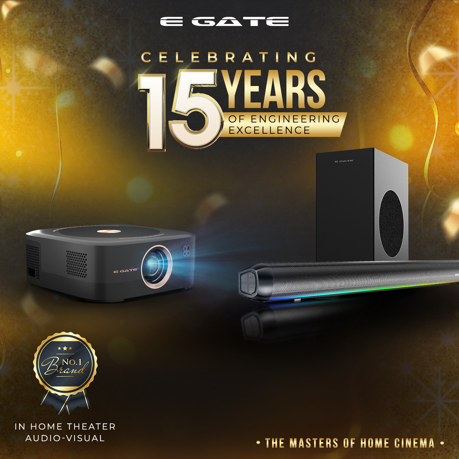 E Gate New K9 Pro Ultra Bright, Bluetooth Projector