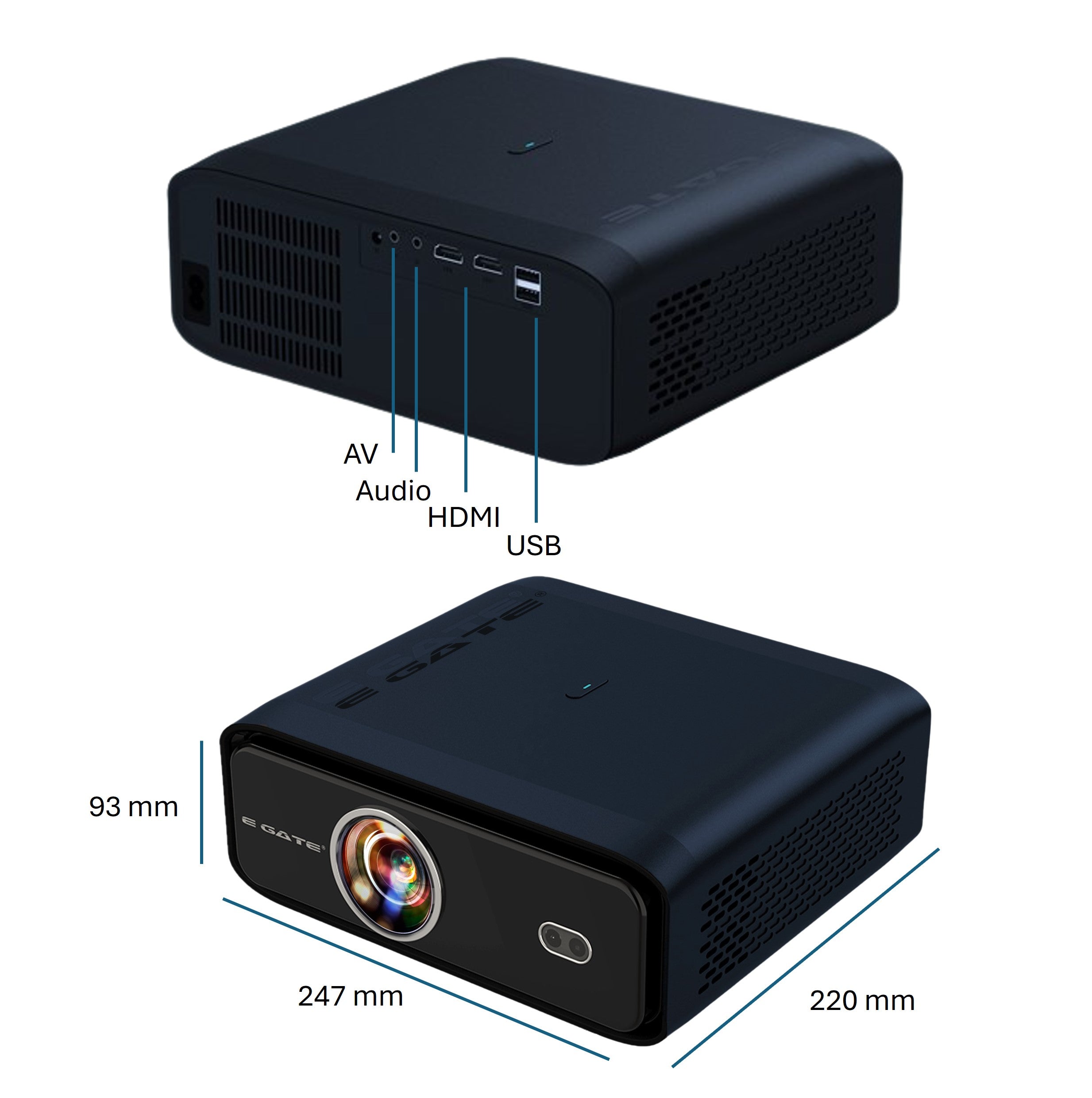 E Gate S9 Pro Dual OS 100% Dust Free Projector